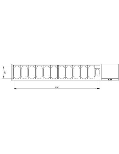 Ensemble table frigo & structure réfrigérée :