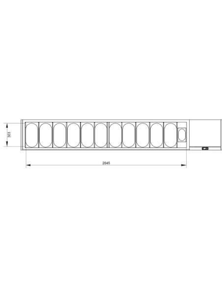 Ensemble table frigo & structure réfrigérée :