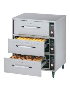Chauffe-aliments à poser, 3 tiroirs (GN 1/1 - 150 mm)