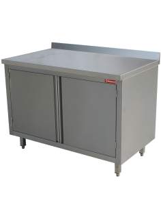 Table armoire neutre, portes battantes