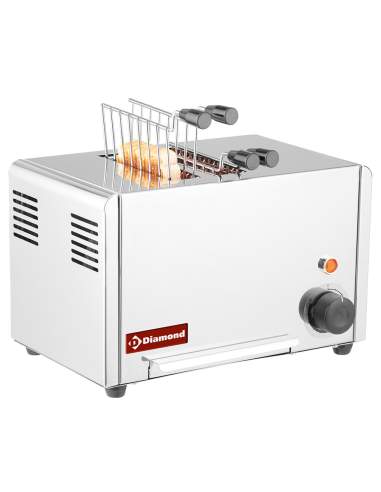 Toaster (croque-monsieur) électrique 2 pinces - Acier inox.