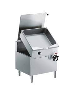 Sauteuse gaz basculante autom., cuve en "Duomat" 80 L., sur meuble