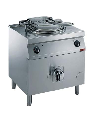 Marmite gaz 100 litres, chauffage direct, sur meuble