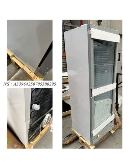 Vitrine ventilée positive 382 litres BLANCHE
