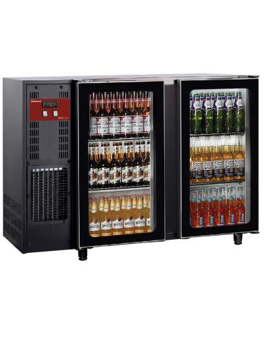 Refroidisseur de bouteilles 2 portes vitrées, 375 litres