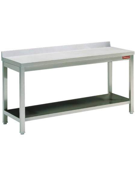 Table de travail murale, avec tablette inférieure