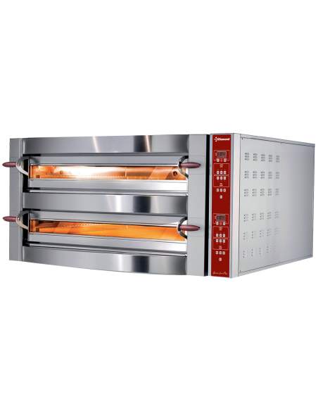 Four électrique, 2 chambres, 2x 6 pizzas 350 mm