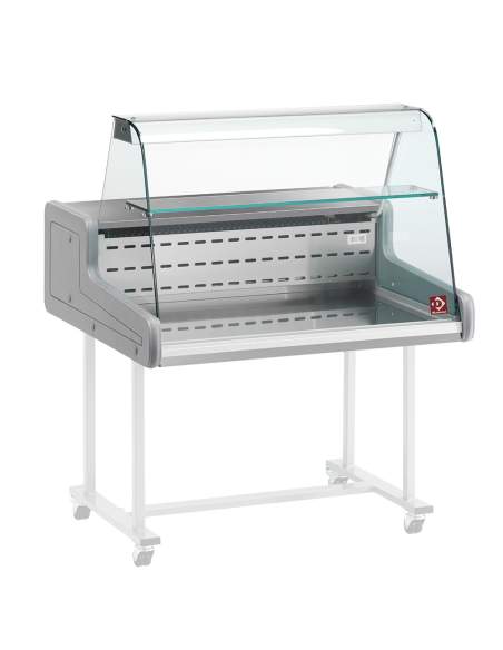 Comptoirs vitrine réfrigérés - vitre bombée