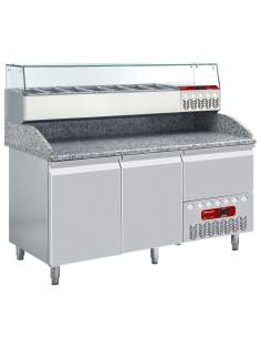 Ensemble table frigo & structure réfrigérée :