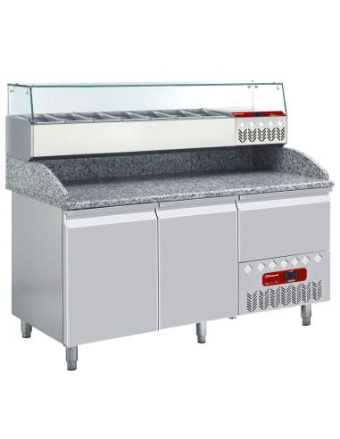 Ensemble table frigo & structure réfrigérée :