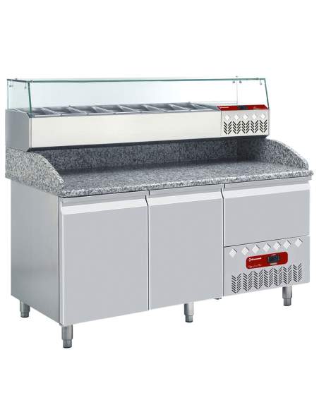 Ensemble table frigo & structure réfrigérée :