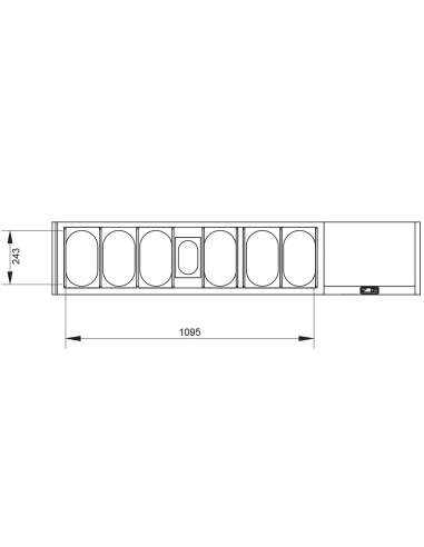Ensemble table frigo & structure réfrigérée :