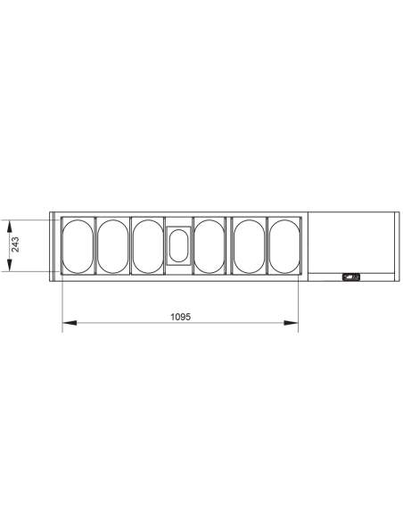 Ensemble table frigo & structure réfrigérée :