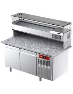 Ensemble table frigo & structure réfrigérée :