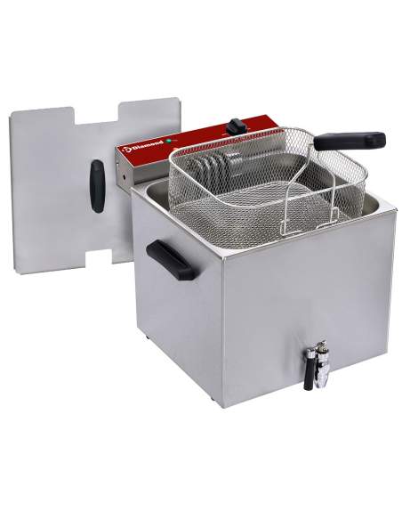 Friteuse électrique.de table 12 Lit.+ robinet de vidange