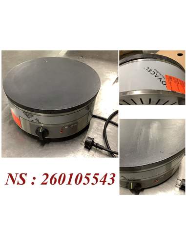 Crêpière haut rendement, électrique, Ø 400 mm "émaillée"