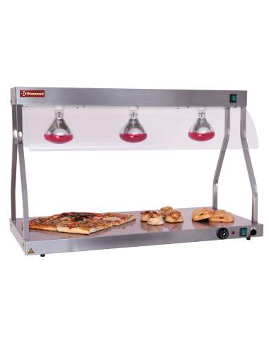 Pont et top chauffants, lampes infrarouges (3x 250 W)