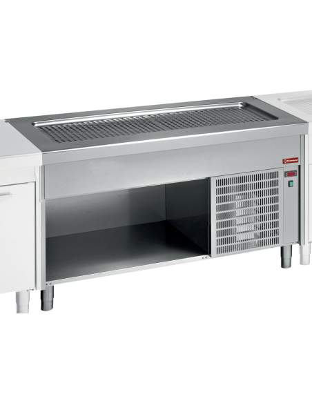 Élément top réfrigeré sur meuble ouvert 3x GN1/1