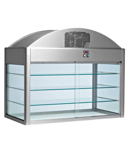 Vitrine réfrigérée indépendante avec rideau (avec fond)