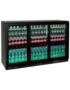 Refroidisseur de bouteilles, 3 portes coulissantes, 343 litres