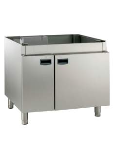 Armoire neutre avec portes, fours 6 & 10x GN 1/1