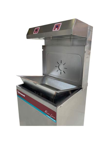 Refroidisseur d'eau à pédale, inox, 150 Litres/heure