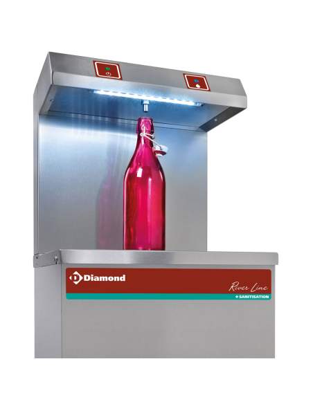 Refroidisseur d'eau à pédale, inox, 150 Litres/heure