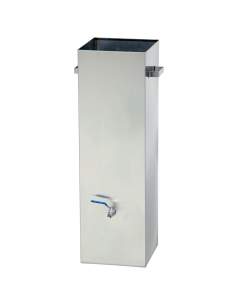 Cuve avec vidange, nettoyage broches et protection entre bruleurs gaz