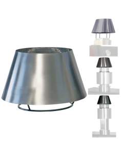 Chapeau cheminée inox (CBQ-060 & CBQ-075)