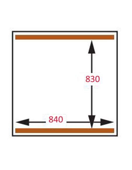 Machine sous-vide, double chambre 840x830xh250 mm. - 250 m3/h
