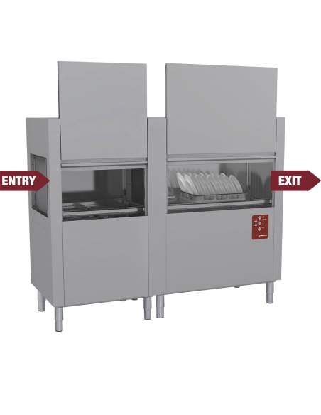 Lave-vaisselle à traction de paniers 200Pan/H