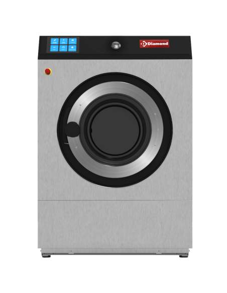 Lave-linge à super essorage, 14 kg "inox"