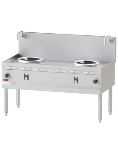 Fourneau wok induction 2 zones - Ø300 MM