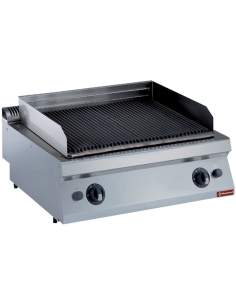 Grill pierre de lave gaz, grille en fonte 1 mod. -TOP-