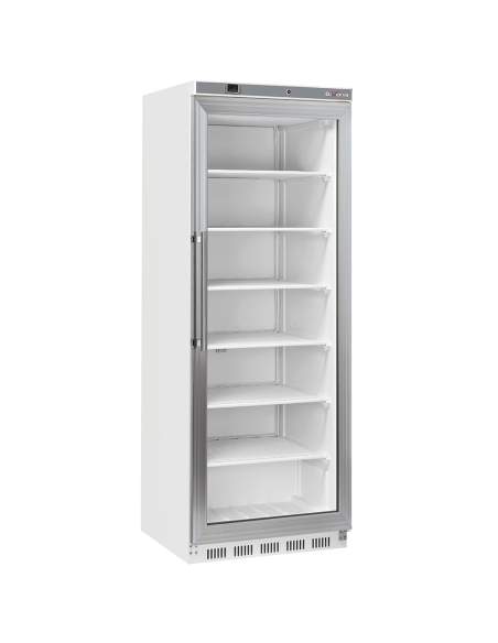 Armoire congélateur, porte vitrée, statique, 400 litres - Blanc