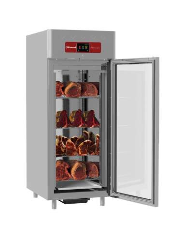 Armoire de maturation dry aging  pour viande 850 Lit. ventilée, 1 porte vitrée, 20xGN 2/1