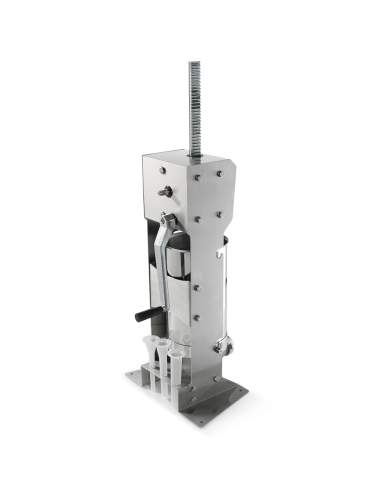 Poussoir manuel vertical en inox, 12 litres