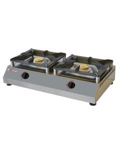 Réchaud de table gaz, 2 feux vifs 5 kW