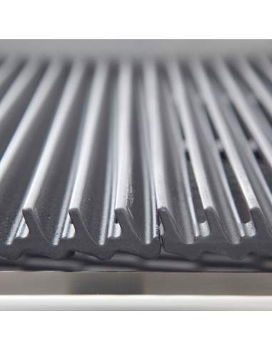 Grill pierre de lave gaz, grille en fonte 1/2 mod -TOP-