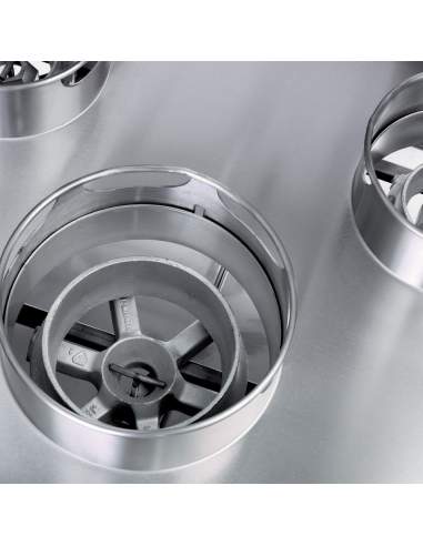 Fourneau wok 5 brûleurs avec rideau d'eau