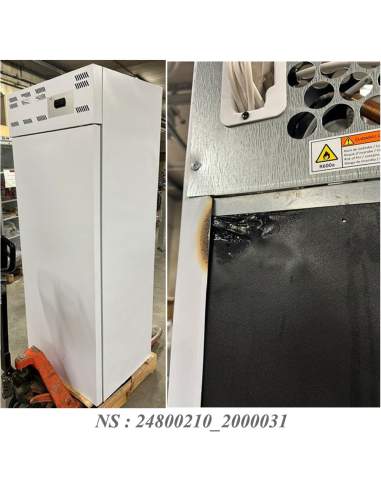 Armoire frigorifique 20x EN 600x400, ventilé (500 Lit.) - Skinplate blanc