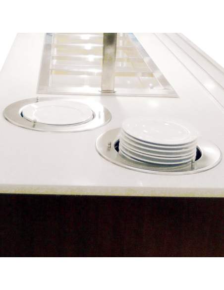 Couvercle en polycarbonate pour élévateur assiettes Ø 280 mm