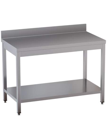 Table de travail avec sous tablette + dosseret arrière 