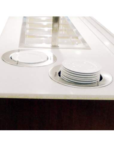 Couvercle en polycarbonate pour élévateur assiettes Ø 340 mm