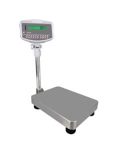Bascule électronique inox avec colonne, 32Kg x 1g
