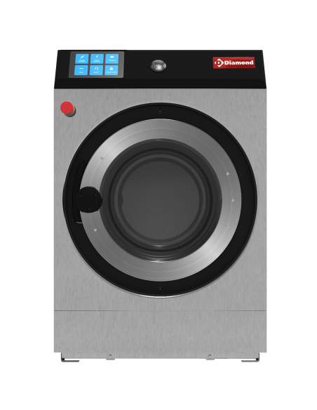Lave-linge à super essorage, 11 kg "inox"