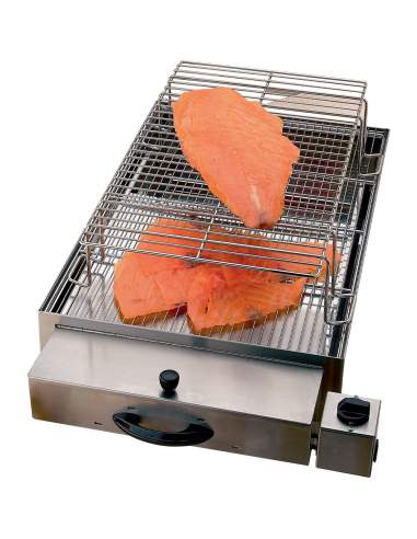 Fumoir électrique pour aliments, 2 étages (400x600 mm + 340x545mm)