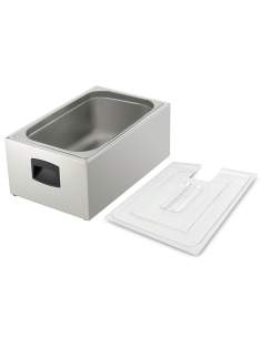 Cuve GN 1/1 pour cuiseur sous-vide, avec couvercle