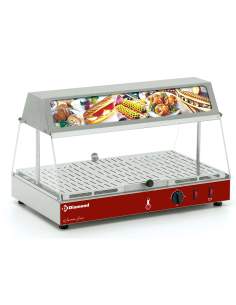 Vitrine chauffante avec bloc lumineux