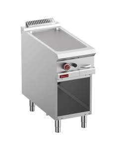 Plaque de cuisson lisse gaz module 1/2, armoire ouverte